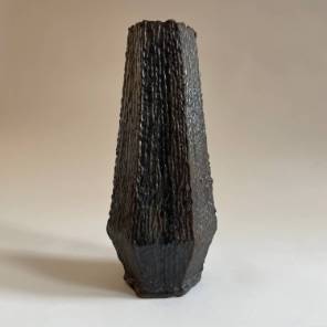 Brutalist Hexagonal Forged Vase c.1960